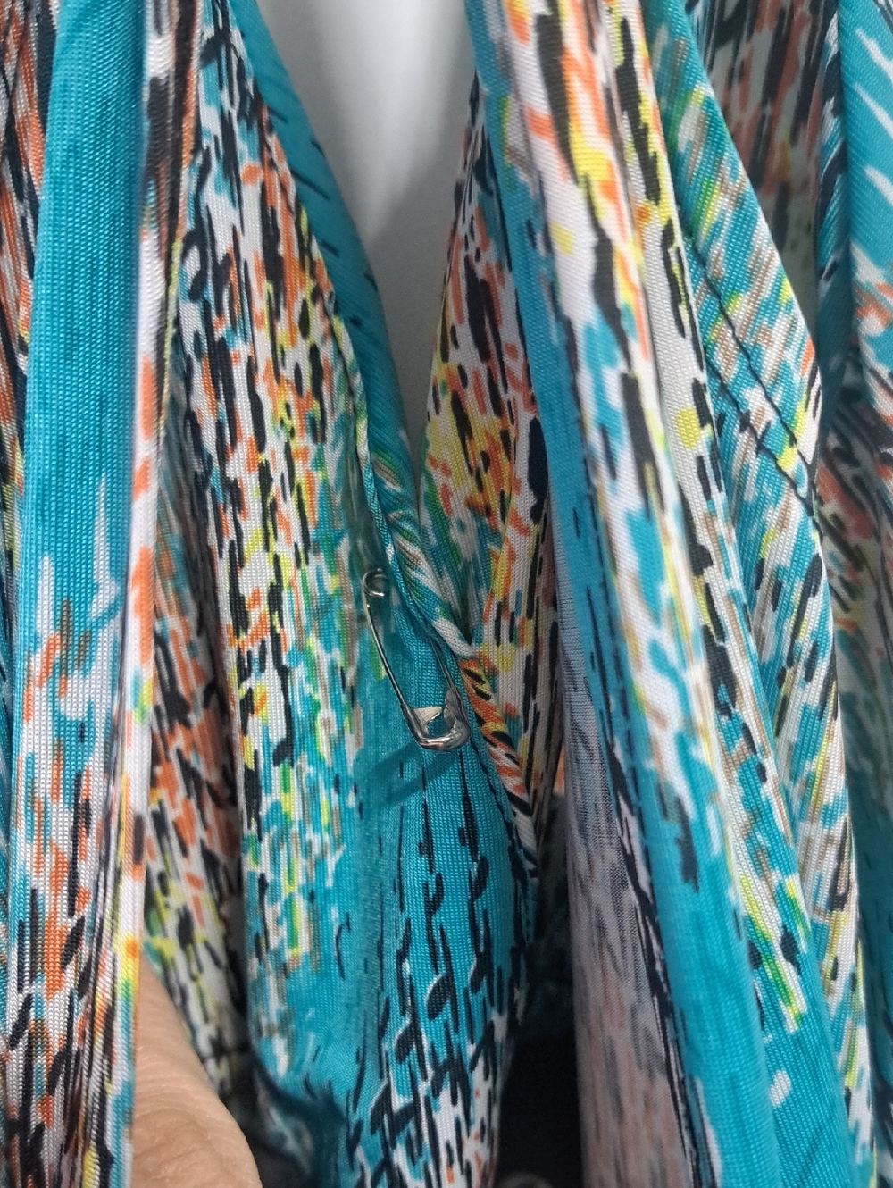 Multicolor Zigzag Pattern Dress - Picture 6 of 6